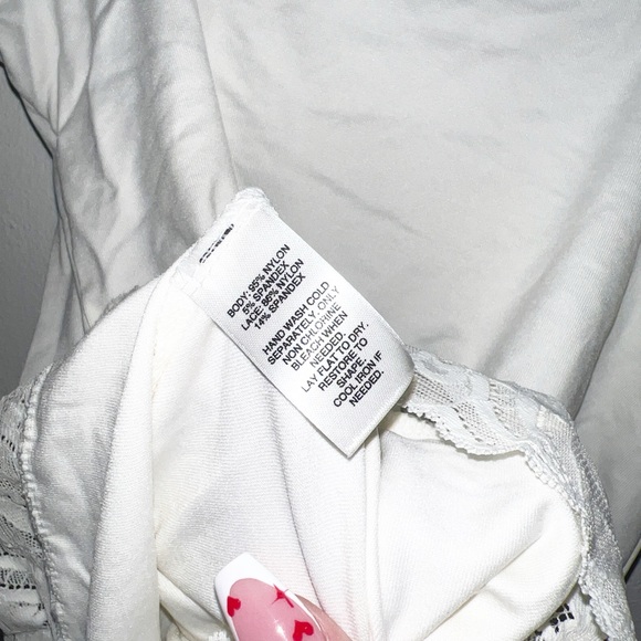 White House Black Market off white lace layering tank top - Picture 10 of 11